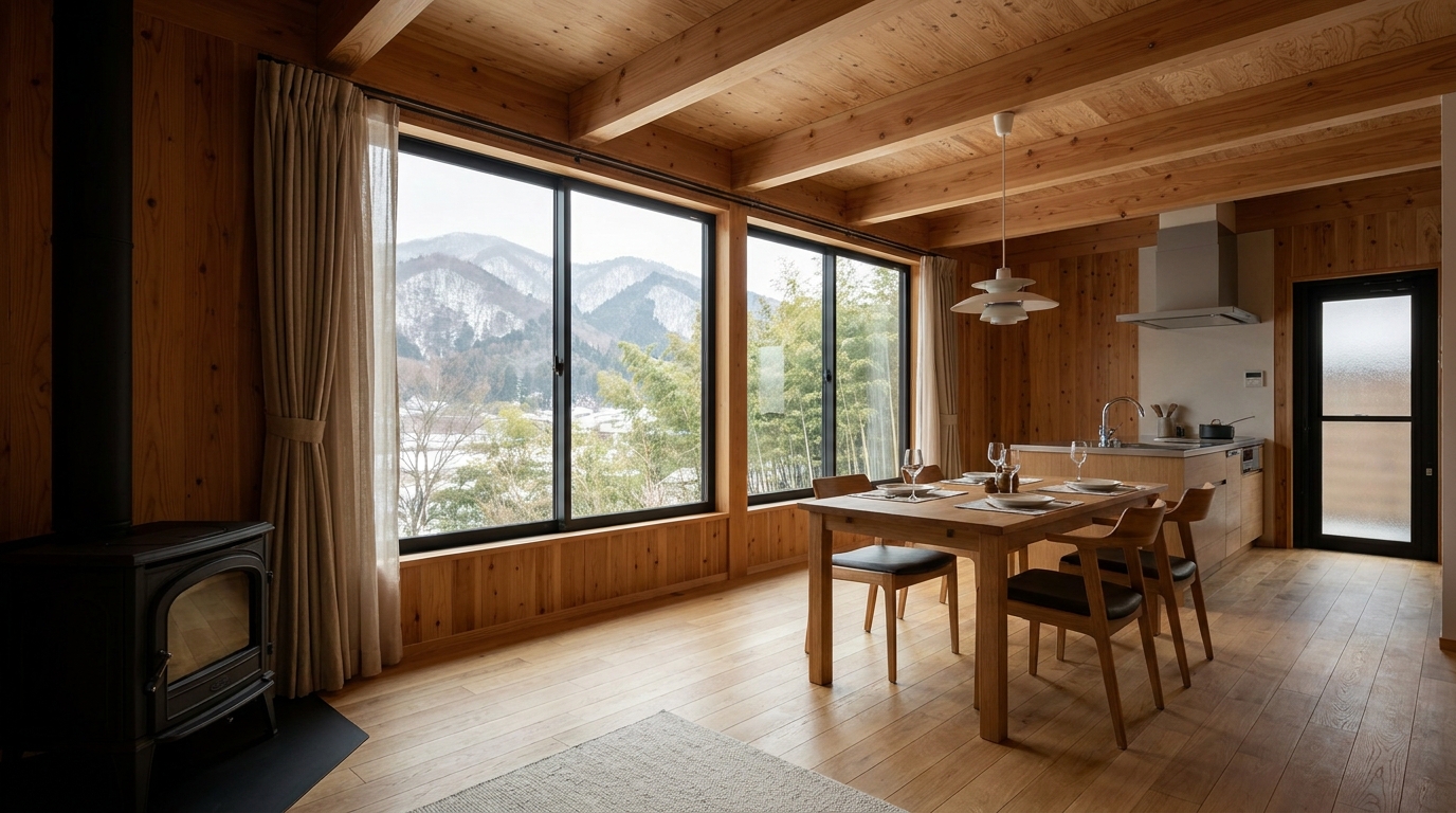 北の小屋 内観