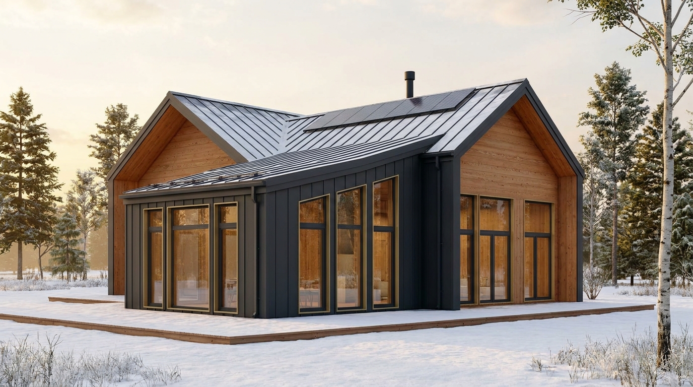 星の蔵 外観 — AI render based on BIM specs