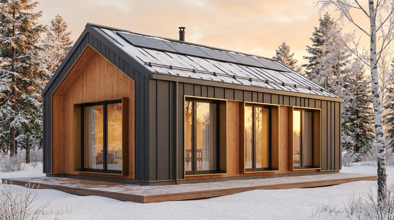 北の杜 外観 — AI render based on BIM specs