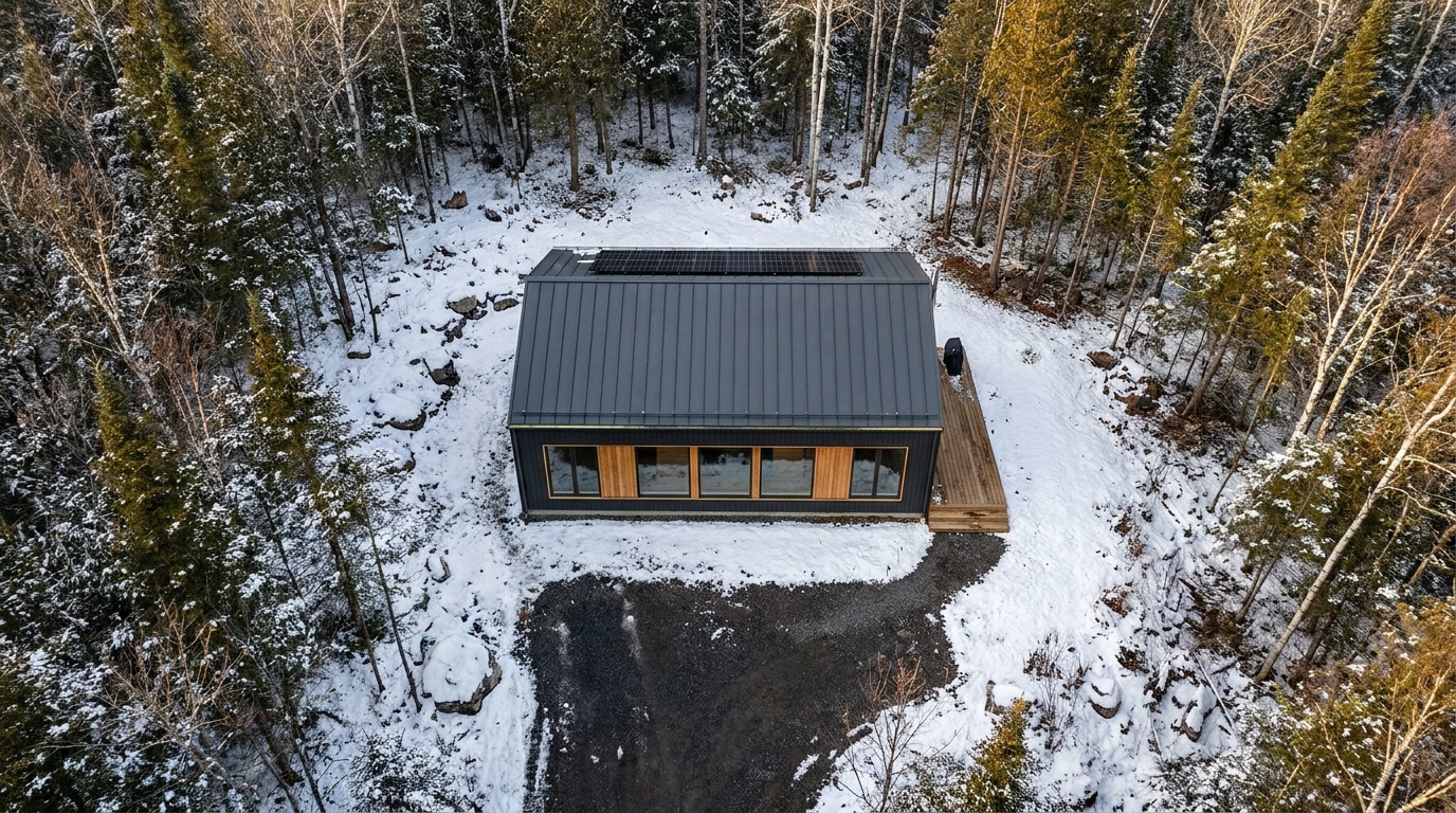 雪の小屋 配置