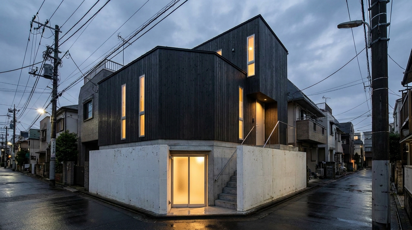 中野区中野 4 — 地下スタジオ + 住居
