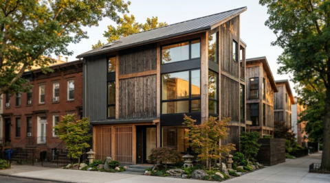 Brooklyn Townhouse — ブルックリン タウンハウス (ルーフテラス・土間)
