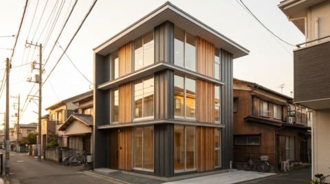 静岡市葵区 旗竿地の家
