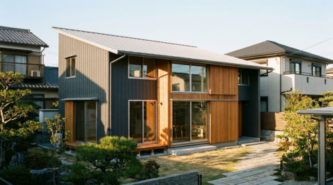 京都市左京区 旗竿地の家