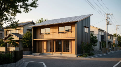 芦屋市 旗竿地の家